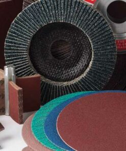 Abrasives- Klingspor Abrasive Discs, 60Grit, 150mmØ, PS22K, GLS3-6 Holes (each of 50)