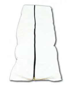 XL Virgin white Straight Zip + Handles 160 Micron