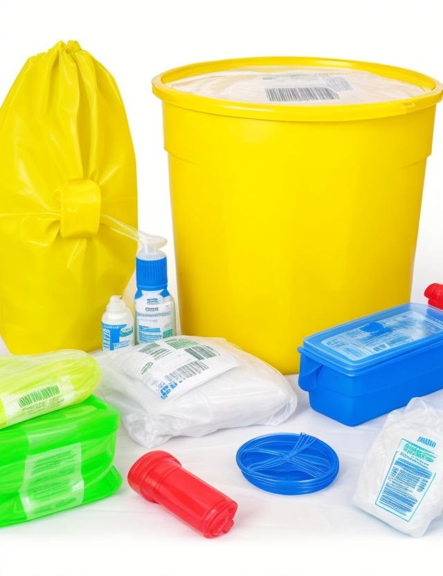 yellow hazardous waste bags