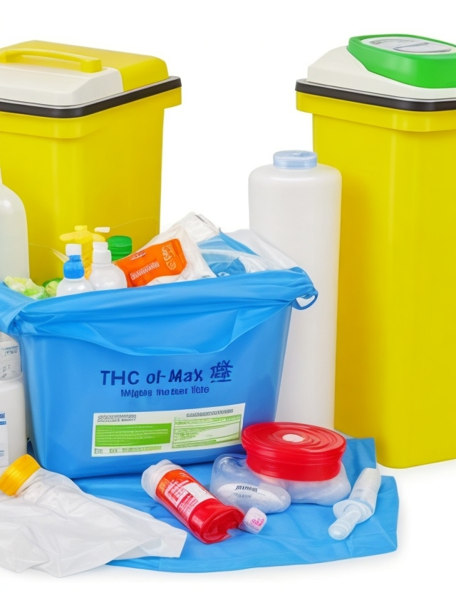 yellow hazardous waste bags