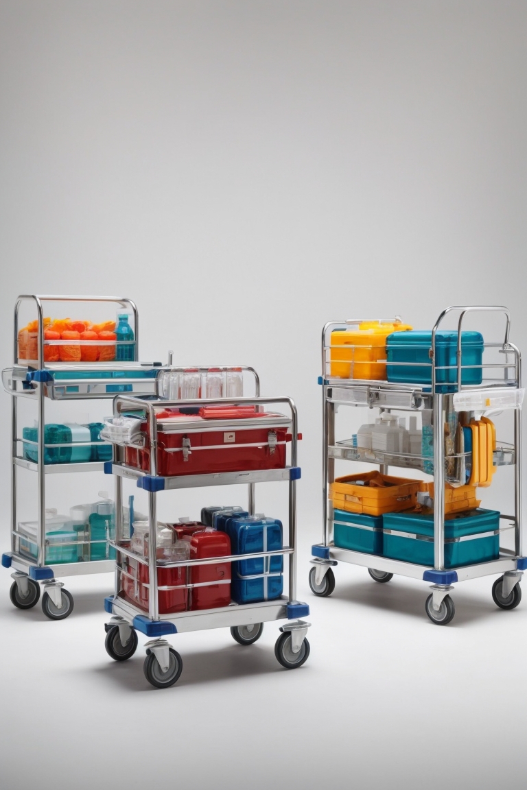 trolley for physiotherapy equipment