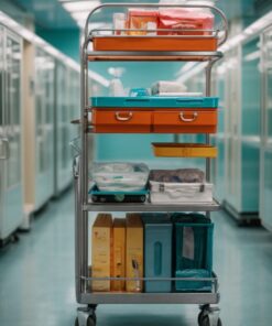care home medication trolley