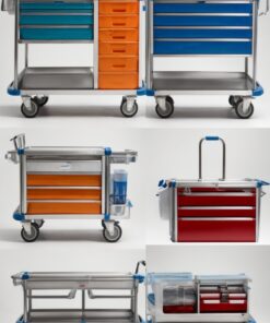 stainless steel linen trolley