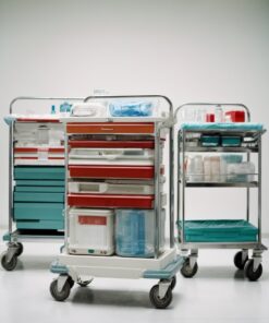 stainless steel medical trolley
