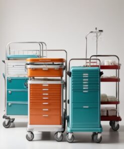 white medical trolley