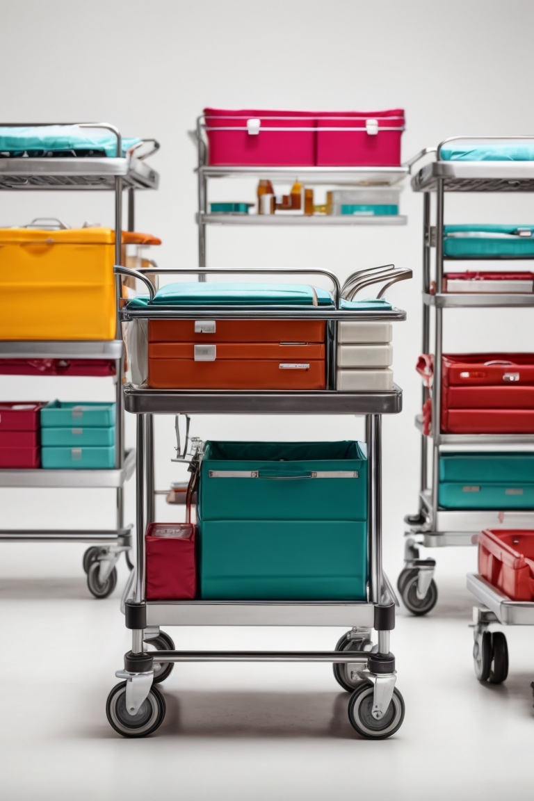 stainless steel trolley hospital
