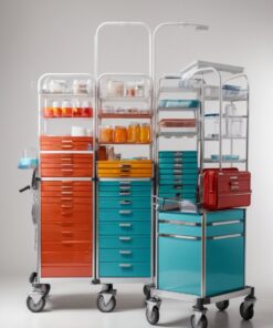 stainless steel medicine trolley