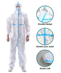 Alternative view of Hazmat suit coverall