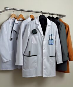 acid resistant white lab coats