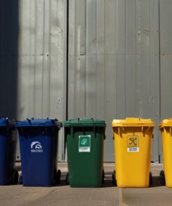 240 litre brown wheelie bin