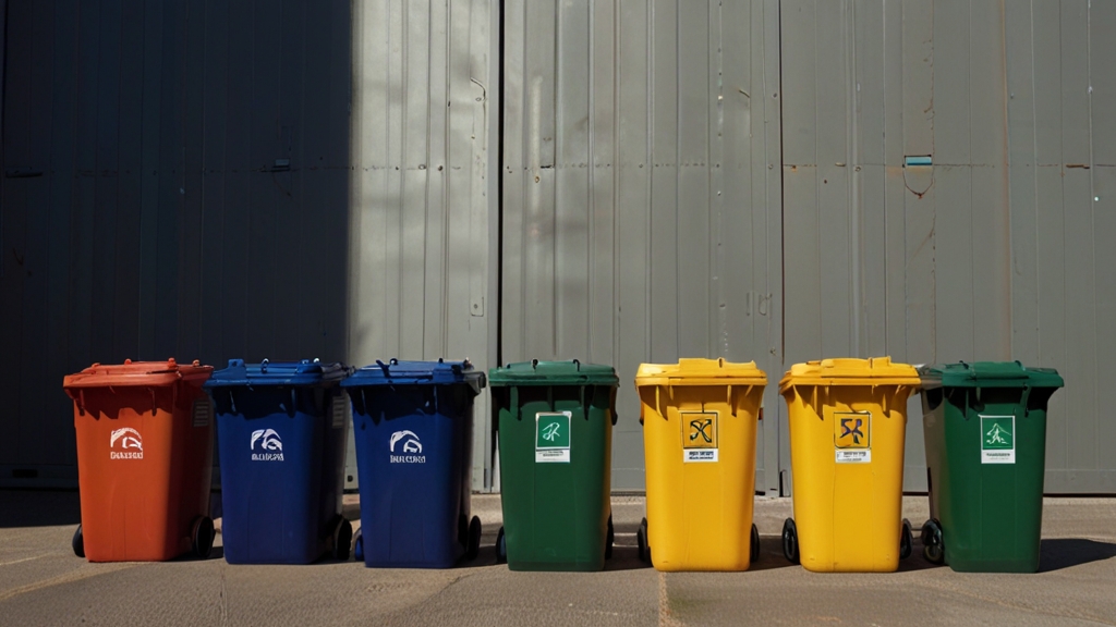 240 litre brown wheelie bin