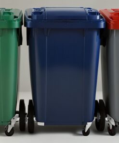 240 litre green wheelie bin