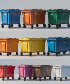 Indigo 660 liter wheelie bin