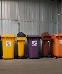 240 litre polyethylene refuse bins