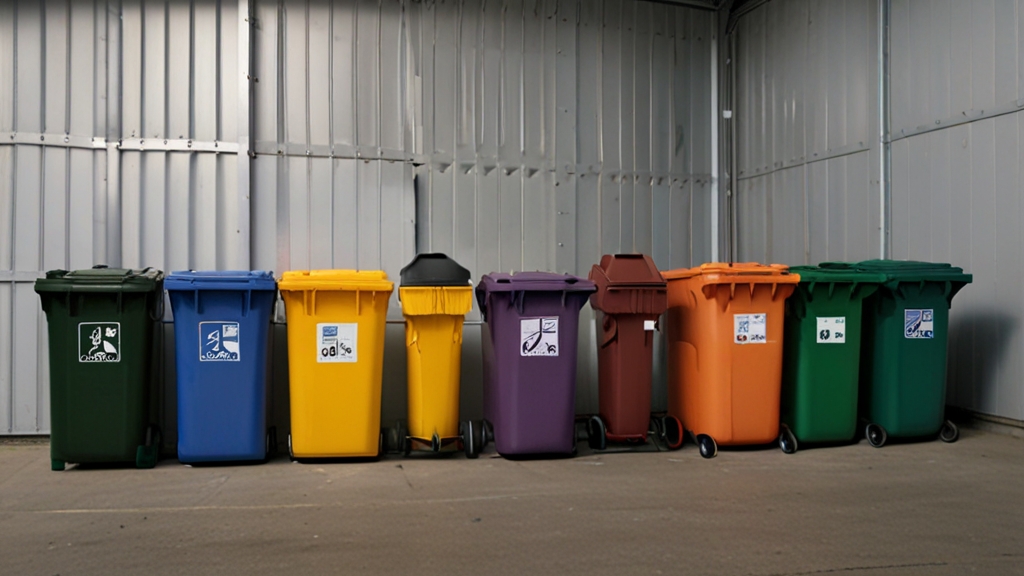 240 litre rubbish bin