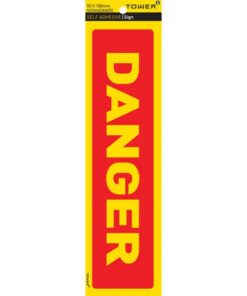 Danger Sign - Danger - Yellow-Red - 185 x 50mm - SIGNADAN(R)