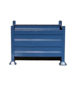 Stillage Bin - Stackable Steel Bin - Solid Side - Blue - 2000Kg - SB3330