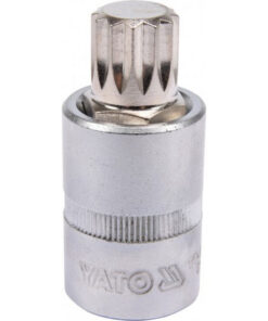 Spline Bit Socket - Chrome Vanadium - 1/2" Connector - Standard Length - M16 x 50mm - YT-04346