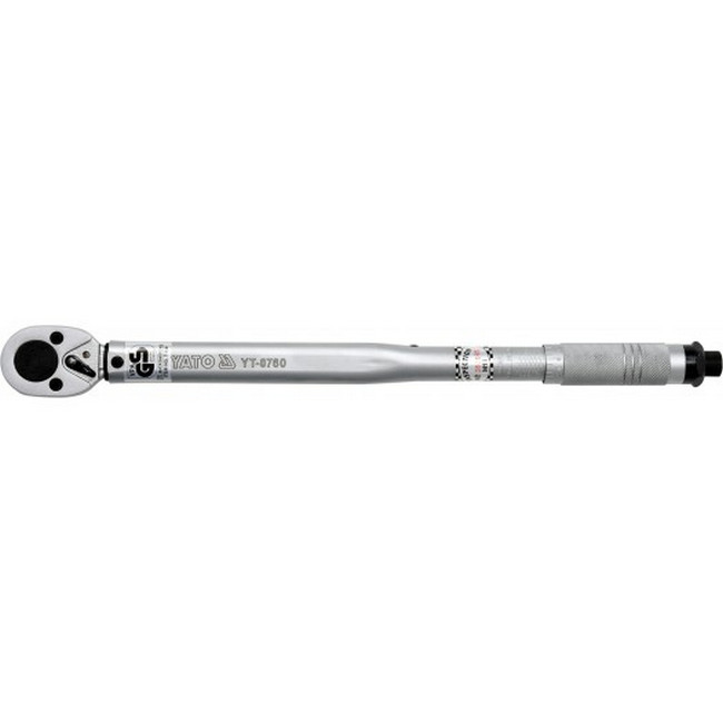 Torque Wrench - Chrome Vanadium - 1/2" Connector - Range 42-210Nm - Measurement Tolerance 4% - YT-0760