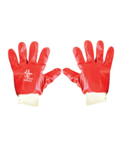 PVC Gloves -Wrist - Red - TOOG726