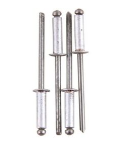 Rivets - Aluminium - 4.0 x 15mm - Pack of 100 - TOOR1660
