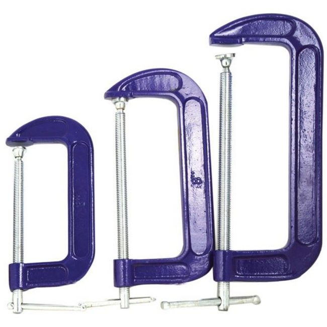 G Clamp Set - 3 Piece - TOOC357