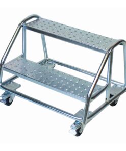 Mobile Safety Step Ladder - Mounty Rollstep - 2 Step - 0.5m High - MLH02