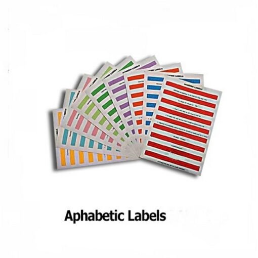 Ten Lab Labels Alphabetic Labels - 27 Labels Per Sheet - Colour Options - Pack of 10 ...