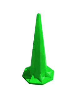 Safety Cone - Hard Plastic - Traffic Safety Barrier Cone - Jumbo - 1.8m - Lime - SXS047L