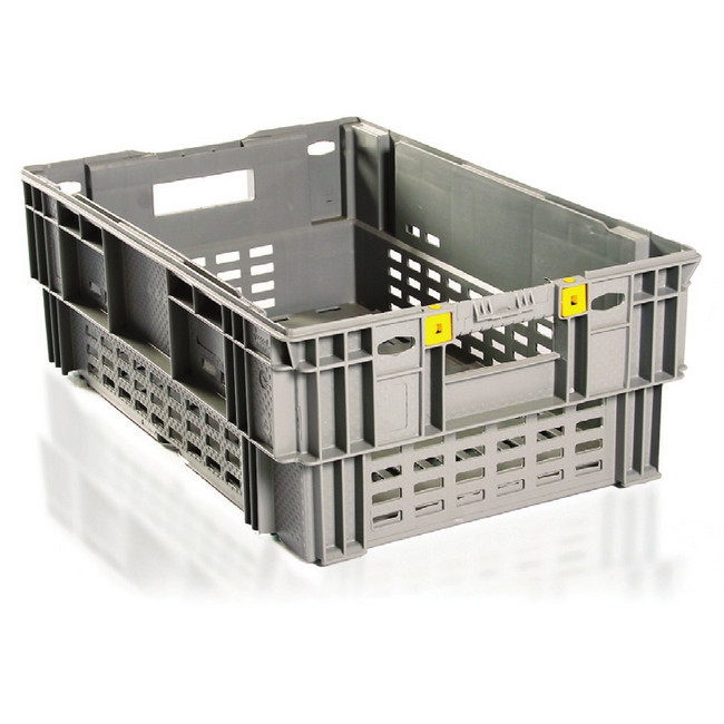 Stack-Nest Crate - Prop Tray - Vented - SABS Approved - 35L - Grey - Pack of 100 - CT4901-grey