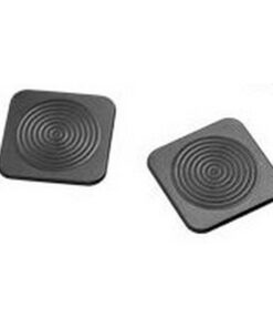 Rubber Coasters - Executive Rubber Range - 10 x 10 x 2 cm - Black - Pack of 5 - 938BL
