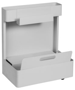 Mobile Desk Caddy - Steel - 54 x 33 x 60 cm - White - 842-MS12-01