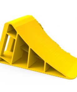 Wheel Chock 20 Ton - Polypropylene - 40 x 14 x 20cm - Pack of 2 - SL.FG.MC.20T.YL
