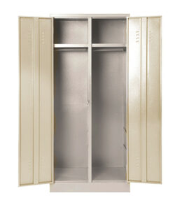 Steel Hostel Locker - Metal - Double - 180 x 79 x 52 cm - DHL04-ivorykaroo