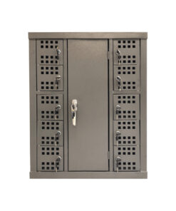 Cell Phone Charge Station Locker - Metal - 10 Compartments - Excludes Charger Unit - CELLOCK10RECHARGE02