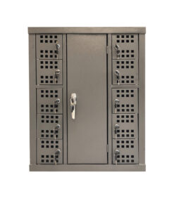 Cell Phone Charge Station Locker - Metal - 10 Compartments - Includes Charger Unit - CELLOCK10RECHARGE01