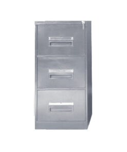 Steel Office Filing Cabinet - 3 Drawer File - 105 x 47 x 63 cm - 3FC01-grey