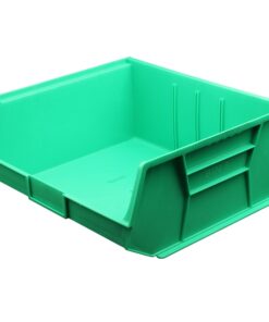 Stack & Hang Parts Storage Bin - Small Plastic Container - Size 8 - 37.5 x 42 x 18 cm - Green - BIN-8-GREEN