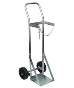 Gas Bottle Trolley - Single Oxygen Cylinder - 24 x 45 x 117 cm - Load Capacity 200kg - SX6-WSR