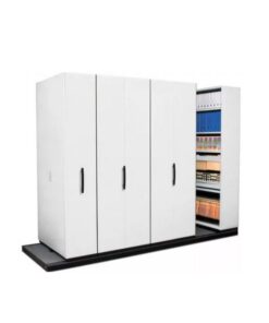 Steel Bulk Filer - Mobile Shelving - 3 Bay - 210 x 110 x 232 cm - Motorcraft Grey - 3BAY400