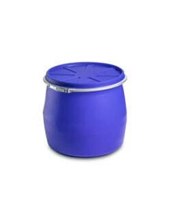 Plastic Drum with Lid and Clamp - 100L - Food Grade - PT100WL