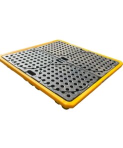 Drum Spill Deck - 4 Drum Capacity - Polyethylene - 135 x 135 x 15 cm - SPP103