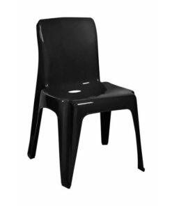 Plastic Chair - Heavy Duty - Dezi - Recycled - Black
