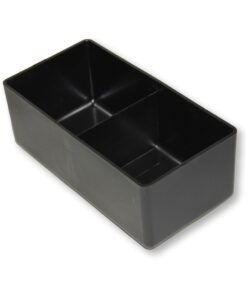Drawer Organiser - Insert Bin with Divider - Black