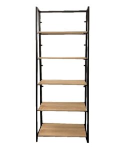 Shelving - 5 Tier - Wood and Steel - 65 x 32 x 166 cm - HH300109
