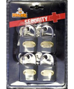 Padlock - Iron - 4k/A - 40mm - Pack of 4 - 97031051
