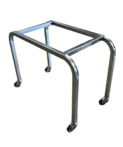 Steel Shopping Basket Stand - Including Castors - 65 x 34 x 40cm