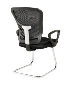 Visitors Arm Chair - Ergonomic - Ergonet 3 - Netting - Black