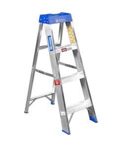 Aluminium Step Ladder - Single Sided - Medium Duty - 4-Step - 1.22m