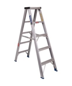 Aluminium Step Ladder - Double Sided - A-Frame - Domestic - 5 Step - 1.3m